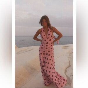 ZARA • Polka Dot Maxi Dress